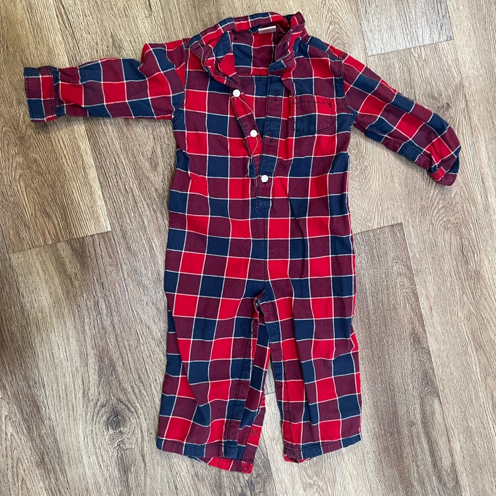 Gymboree Plaid Romper